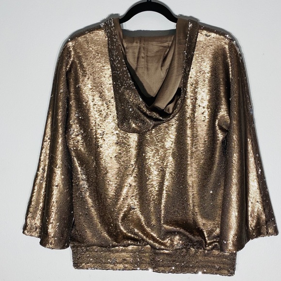 Bronze/Gold Flip Sequins Jacket**Sm.-Med. $695 - Picture 5 of 7